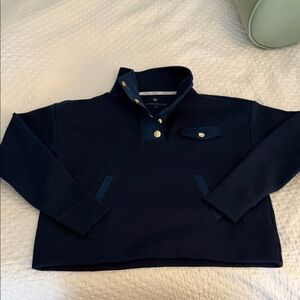 Tuckernuck Navy Pullover with Gold Buttons
